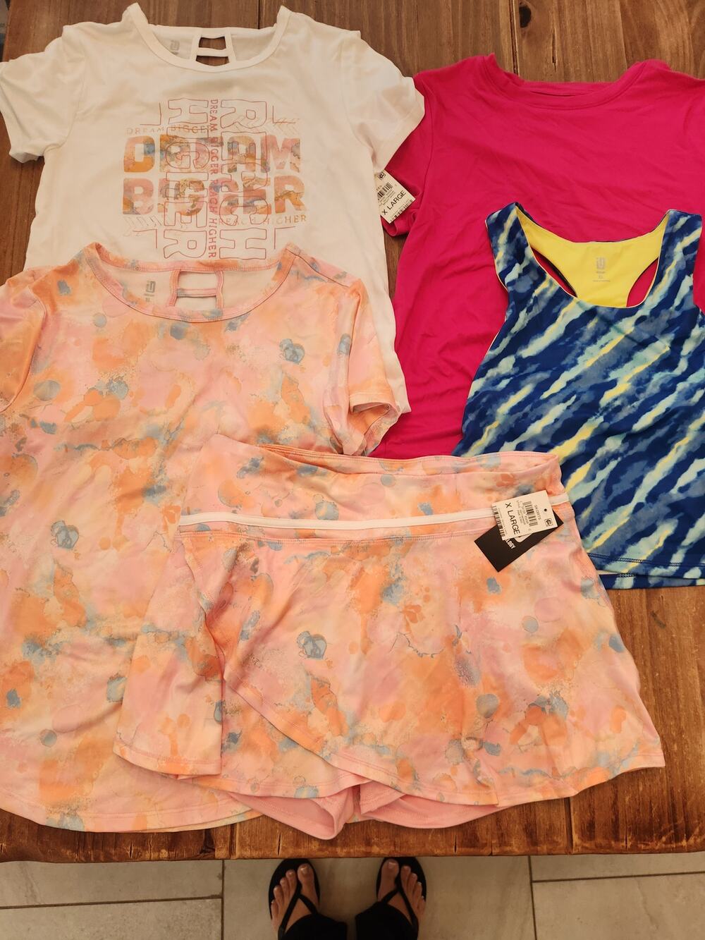 NWT Ideology Girls 5 Piece Activewear Bundle XL